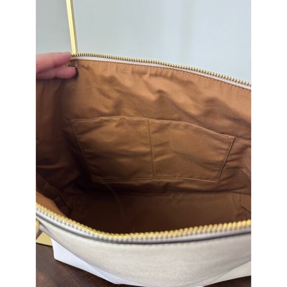 Coach Gallery Tote Gold/Chalk (off white/cream) EUC - Picture 11 of 12